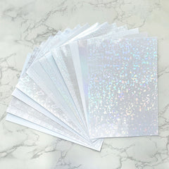 Holographic Transparent Self Adhesive Overlay Film A4 Sheet