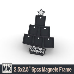 Christmas Tree Magnet Frame 3D Print File