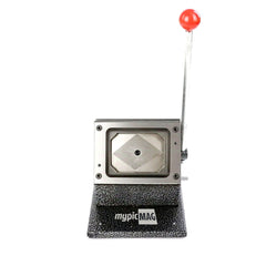 Rectangle Cut Shape Graphic Punch Lever Die Cutter for Rectangle Button/Magnet B