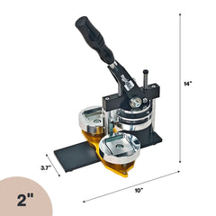 2" Square Button/Magnet Machine Pro Edition A