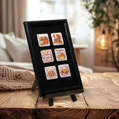 Juego de 6 imanes de nevera de otoño