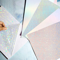 Holographic Transparent Self Adhesive Overlay Film A4 Sheet