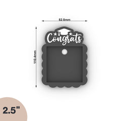 Congrats Magnet Frame 3D Print File