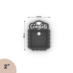 Congrats Magnet Frame 3D Print File