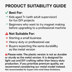 DIY 2" Square Magnet Button Maker