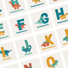 Dinosaur Alphabet Fridge Magnets SVG Bundle 26 Images
