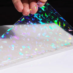 Holographic Transparent Self Adhesive Overlay Film A4 Sheet