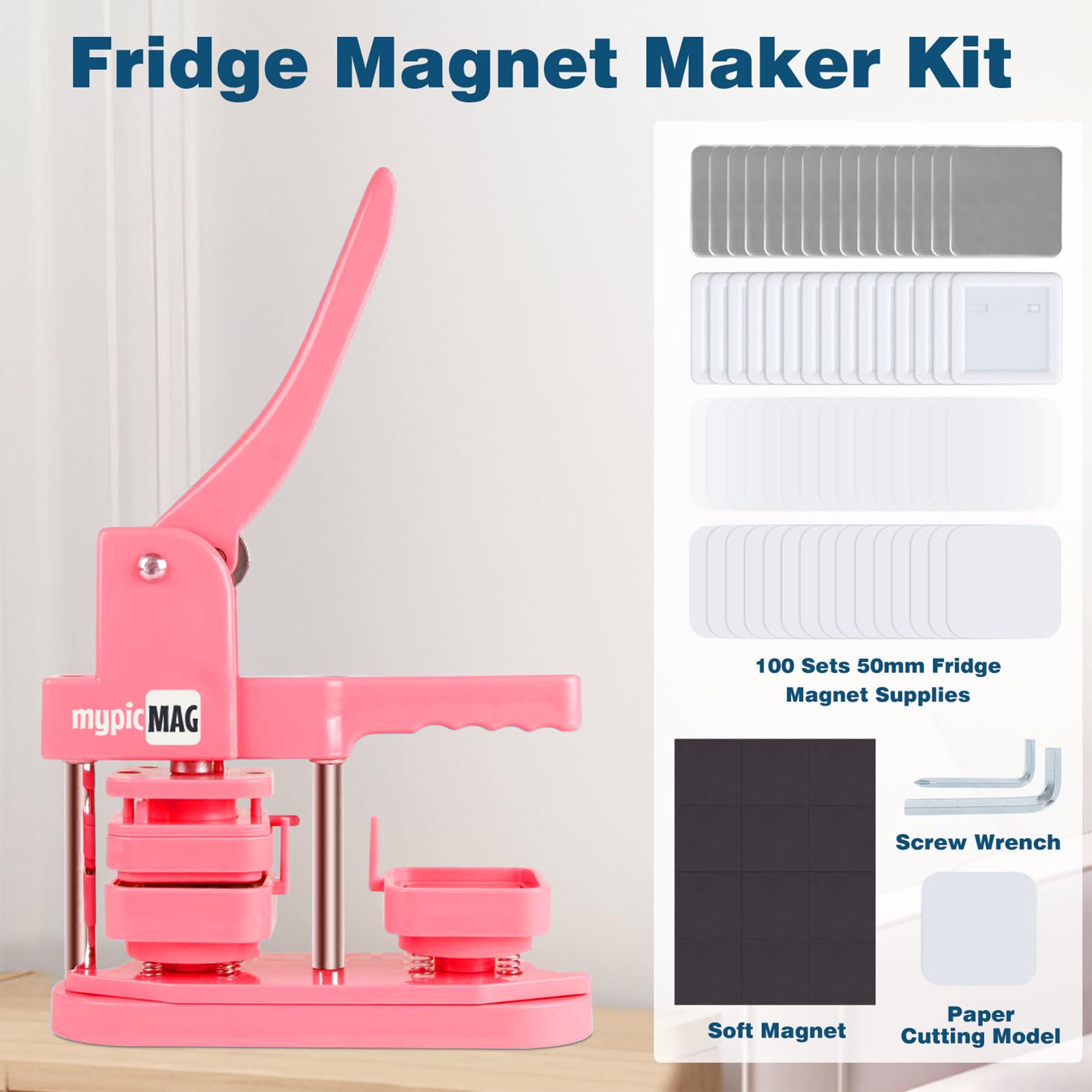 DIY Fridge Magnet Button Making Kit Starter Edition