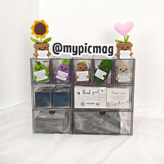 Acrylic Storage Box Set – Clear Organizers for Fridge Magnet Supplies, Packaging Materials & Small Accessories