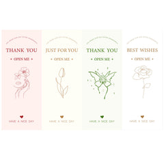 50pcs Large Seal Stickers Set – 6×15cm Adhesive Labels for Packaging, Gift Wrapping, and Business Use