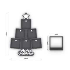 Christmas Tree Magnet Frame 3D Print File