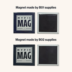 2*2" / 2.5*2.5" – Square Button & Magnet Maker Tools Kit Pro Edition B