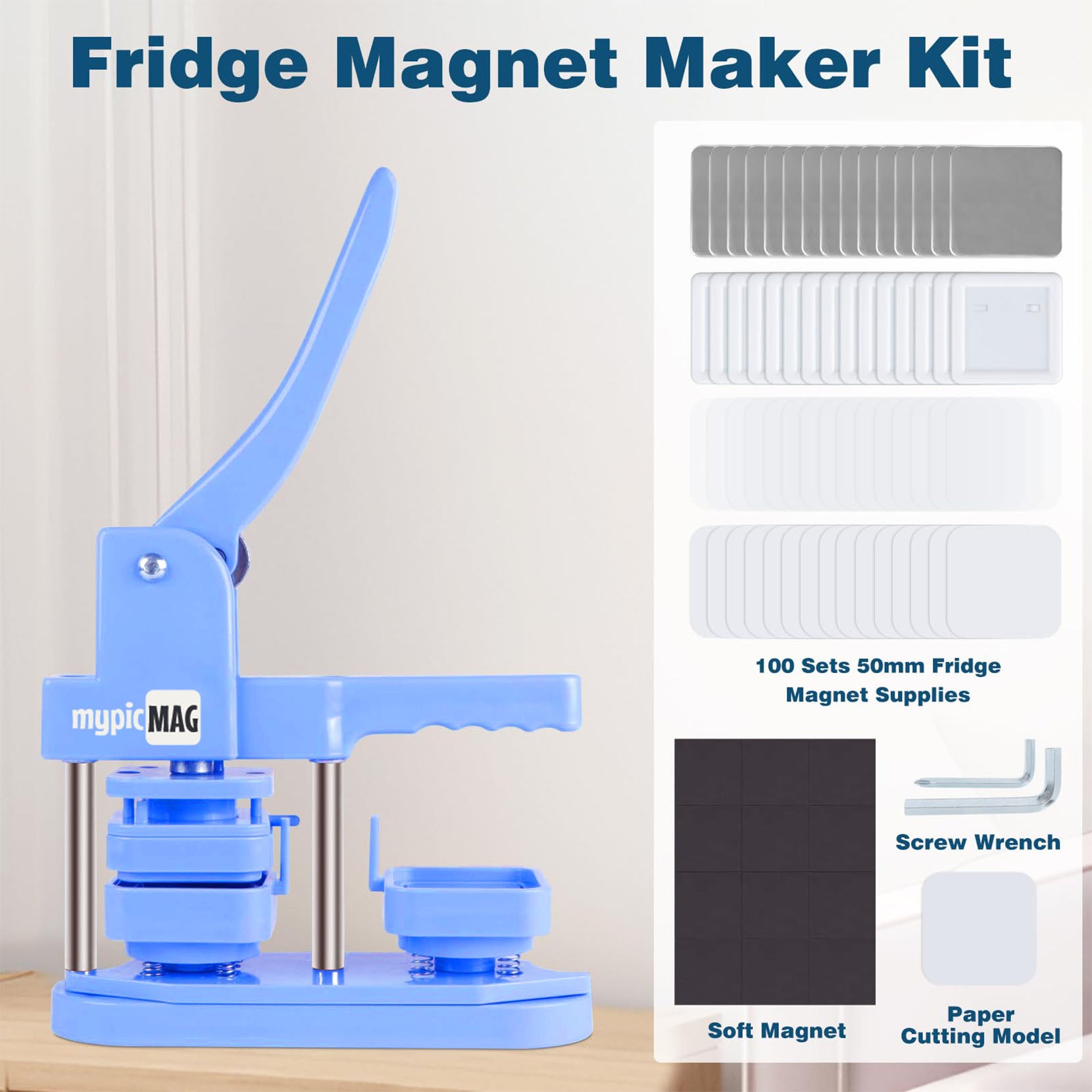 DIY Fridge Magnet Button Making Kit Starter Edition