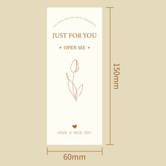 50pcs Large Seal Stickers Set – 6×15cm Adhesive Labels for Packaging, Gift Wrapping, and Business Use