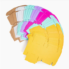 Package Gift Boxes for Shipping, 6x6x2 Inches, Bulk Wholesale 50pcs, Multi-Color Disposable, Holds 1-36pcs 2-Inch Magnets, Perfect for Small Business Entrepreneurs