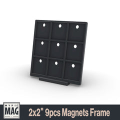 3D square magnet frames
