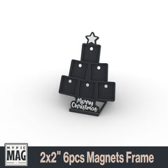 Christmas Tree Magnet Frame 3D Print File