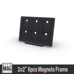 3D square magnet frames