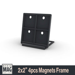 3D square magnet frames