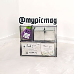 Acrylic Storage Box Set – Clear Organizers for Fridge Magnet Supplies, Packaging Materials & Small Accessories