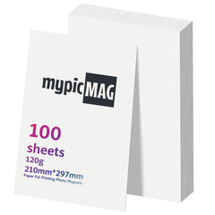100 Sheets A4 Photo Printing Paper – 29.7×21cm Blank Glossy Inkjet Paper for Home, Office & DIY Projects