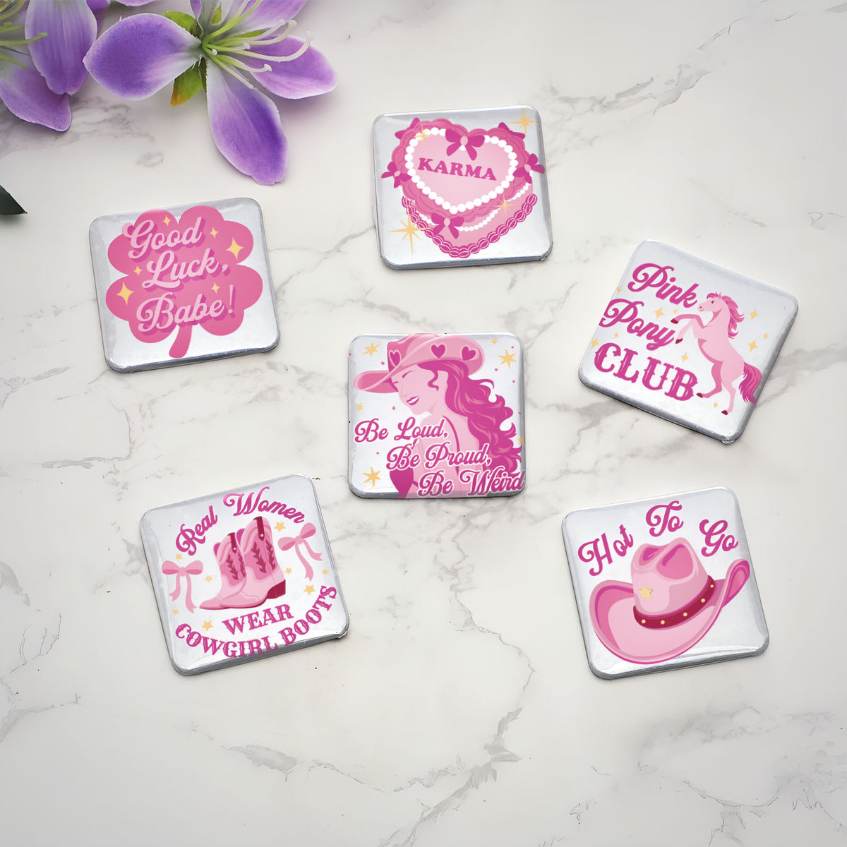 Chappell Roan Inspired Fridge Magnets (Set of 6) – Aesthetic Pop Icon Decor for Fans, Locker or Kitchen Use