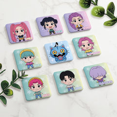 9Pcs Kpop Demon Hunter Fridge Magnets