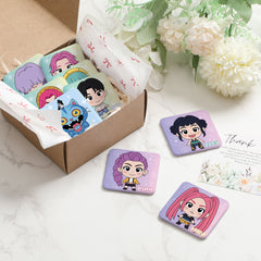 9Pcs Kpop Demon Hunter Fridge Magnets