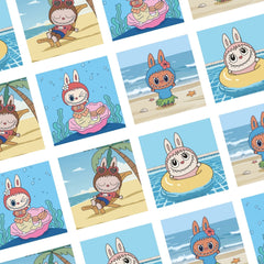 Cute Monster Summer Vibes SVG Bundle 6 Images